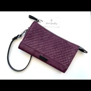 Vera Bradley Iconic RFID Slim Wristlet in Blackberry Wine